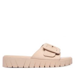 Klapki Tamaris. Białe klapki damskie Tamaris, bez wzorów, bez obcasa. Za 299.99 zł.