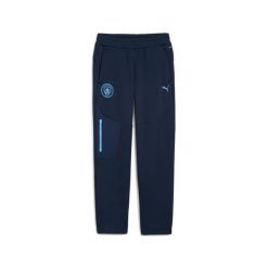 Spodnie Puma MCFC Pumatech. Niebieskie spodnie materiałowe męskie Puma, bez wzorów. Za 308.85 zł.