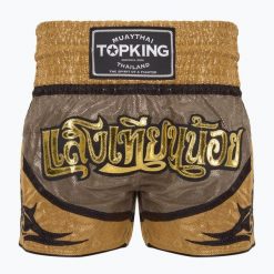 Spodenki treningowe Top King Kickboxing. Żółte szorty damskie TOP KING, bez wzorów, z materiału. Za 199.99 zł.