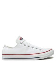 Converse Trampki Chuck Taylor All Star Ox M7652C Biały. Białe trampki i tenisówki damskie Converse, bez wzorów, z materiału. Za 259.99 zł.