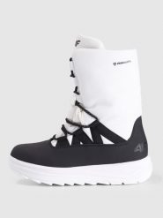 4F Buty zimowe śniegowce INUA z ociepliną Primaloft damskie - białe 40. Białe śniegowce damskie 4f, z gumy, przed kolano. Za 399.99 zł.