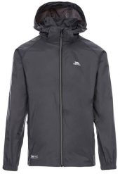 Trespass Qikpac X – unisex kurtka pakowana Flint. Szare kurtki męskie Trespass, m, bez wzorów, z poliamidu, bez kaptura. Za 162.75 zł.