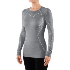 Koszulka Falke manches longues femme Wool-Tech. Szare bielizna termoaktywna damska Falke, xl, bez wzorów, z elastanu. Za 467.90 zł.