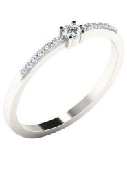 Vittoria Jewels Złoty pierścionek z diamentami rozmiar: 56. Szare pierścionki damskie Vittoria Jewels, z diamentem, złote. Za 1,218.38 zł.