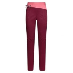 Spodnie damskie La Sportiva Tundra. Czerwone spodnie materiałowe damskie La Sportiva, bez wzorów, z elastanu. Za 389.50 zł.