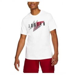 Koszulka sportowa męska Nike Jumpman Air WM SS Crew. Białe t-shirty sportowe męskie Nike, l, bez ramiączek. Za 236.00 zł.