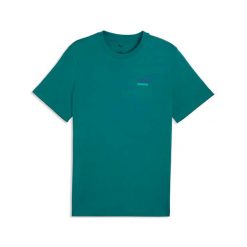T-Shirt Puma Graphic Sports Tee Dorośli. Zielone t-shirty męskie Puma, m, bez wzorów, z bawełny, bez kołnierzyka. Za 180.99 zł.