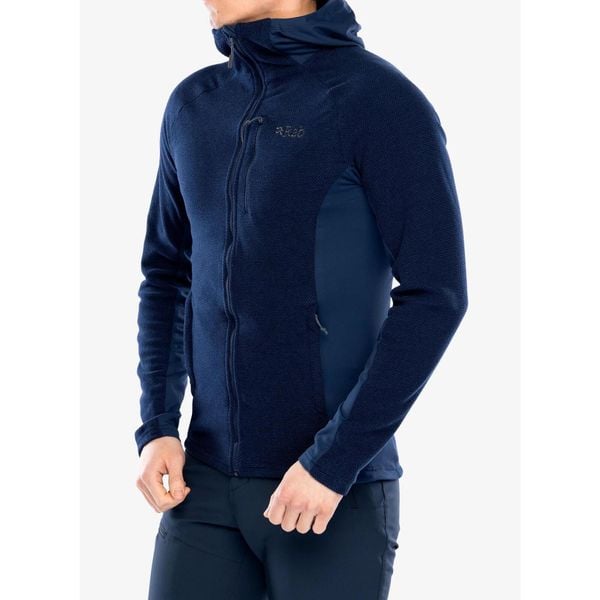 Bluza z kapturem męska Rab Capacitor Hoody. Niebieskie bluzy z kapturem męskie RAB, m. Za 287.99 zł.
