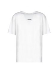 Dsquared2 T-shirt "Missy Fit" | S74GD0710 | Mężczyzna | Biały. Białe t-shirty męskie Dsquared2, m, bez wzorów, z bawełny, bez kołnierzyka. W wyprzedaży za 549.00 zł.