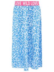 Zwillingsherz Spódnica w kolorze różowo-niebieskim rozmiar: L/XL. Niebieskie spódniczki damskie Zwillingsherz, l, bez wzorów, z wiskozy, midi. Za 127.65 zł.