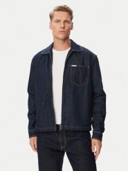 Guess Jeans Kurtka jeansowa M6YN01 D1316 Granatowy Regular Fit. Niebieskie kurtki męskie Guess Jeans, l, z aplikacjami, z bawełny, bez kaptura. Za 479.99 zł.
