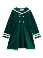MINI RODINI Sukienka codzienna Sailor 2515010975 Zielony Regular Fit. Zielone sukienki dziewczęce Mini Rodini, bez wzorów, z bawełny, bez ramiączek. Za 219.99 zł.