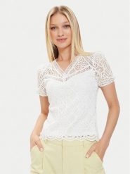 Morgan Bluzka 241-DOULI Écru Regular Fit. Bluzki damskie Morgan, xs, bez wzorów, z bawełny, bez ramiączek. Za 129.99 zł.