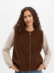 Marie Lund Kamizelka Kobiety brązowy, XXL. Brązowe kamizelki damskie Marie Lund, xxl. Za 349.95 zł.