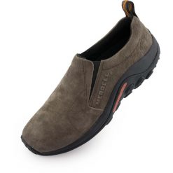 Buty turystyczne Sneakersy Męskie Merrell Jungle Moc. Brązowe buty sportowe na co dzień męskie MERRELL, z materiału, bez zapięcia. Za 255.90 zł.
