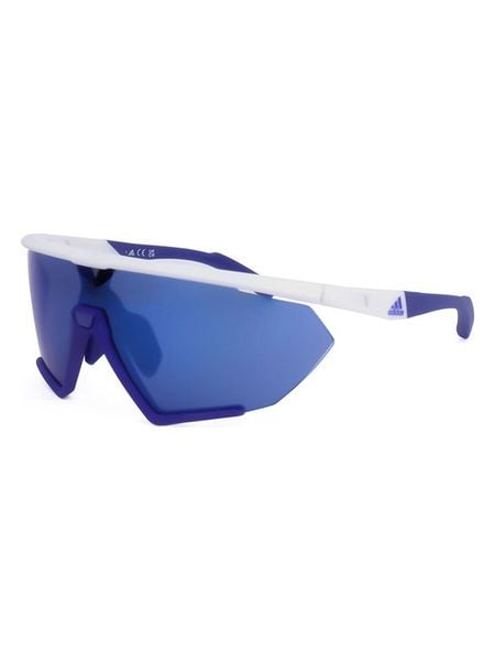 Adidas Męskie okulary przeciwsłoneczne w kolorze biało-niebieskim rozmiar: onesize. Białe okulary przeciwsłoneczne męskie Adidas, z tworzywa sztucznego. Za 199.95 zł.