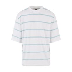 Męska Koszulka Stripe Oversized T-shirt. Brązowe t-shirty męskie Urban Classics, m, bez wzorów, bez kołnierzyka. Za 104.99 zł.