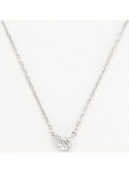 DIAMANTA Złoty naszyjnik "Solitaire" z diamentem - dł. 42 cm rozmiar: onesize. Białe naszyjniki damskie DIAMANTA, złote. Za 1,032.28 zł.