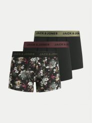 Jack & Jones Komplet 3 par bokserek Flower 12194284 Czarny. Czarne bokserki męskie Jack & Jones, bez wzorów, z syntetyku. Za 119.99 zł.