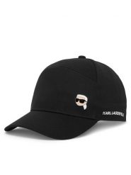 Karl Lagerfeld Kids Czapka z daszkiem Z31217 M Czarny. Czarne czapki dziecięce Karl Lagerfeld Kids, bez wzorów, z bawełny. Za 125.99 zł.