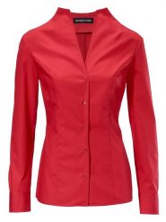 Heine Bluzka w kolorze czerwonym rozmiar: 40. Czerwone bluzki damskie Heine, bez wzorów, z bawełny, bez kołnierzyka, bez ramiączek. Za 165.99 zł.