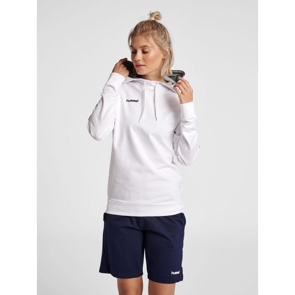 Bluza sportowa z kapturem damska Hummel Go Cotton Hoodie Woman. Białe bluzy sportowe damskie HUMMEL, s. W wyprzedaży za 183.00 zł.