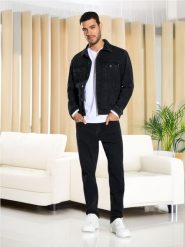 Jeansy regular fit - czarny. Czarne jeansy męskie Sinsay. Za 79.99 zł.