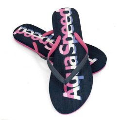Japonki basenowe damskie Aqua Speed Moluki. Niebieskie klapki damskie Aqua-Speed, bez wzorów, bez obcasa. Za 44.99 zł.