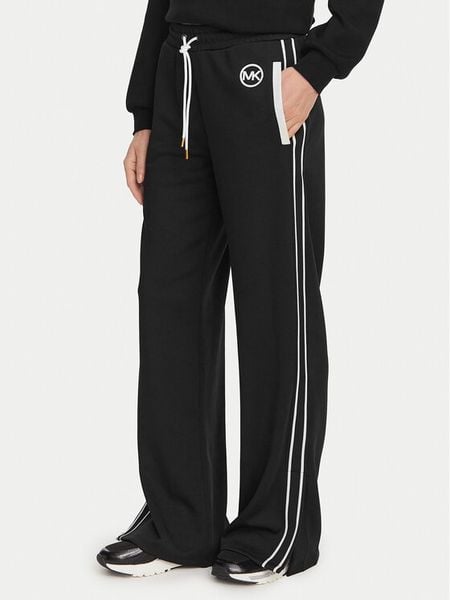 MICHAEL Michael Kors Spodnie dresowe MR630Y0K8N Czarny Regular Fit. Czarne spodnie dresowe damskie MICHAEL Michael Kors, l, bez wzorów, z dresówki. Za 769.99 zł.