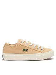 Lacoste Tenisówki Backourt 747CFA0006 Brązowy. Brązowe trampki i tenisówki damskie Lacoste, bez wzorów, z materiału. Za 259.99 zł.