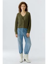 Oui Kardigan w kolorze khaki rozmiar: 38. Brązowe kardigany damskie Oui, bez wzorów. Za 209.95 zł.