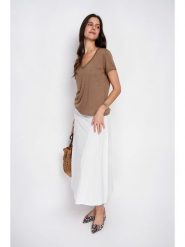 Le Jardin du Lin Koszulka w kolorze jasnobrązowym rozmiar: 42. Brązowe t-shirty damskie Le jardin du lin, bez wzorów, bez kołnierzyka. Za 56.99 zł.