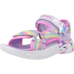 Sandały SKECHERS DREAMY UNICORNS Niebieski. Niebieskie obuwie trekkingowe damskie Skechers. Za 188.99 zł.