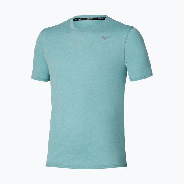 Koszulka do biegania męska Mizuno Impulse Core Tee. Niebieskie t-shirty sportowe męskie Mizuno, m, ze skóry, bez ramiączek, do biegania. Za 139.99 zł.