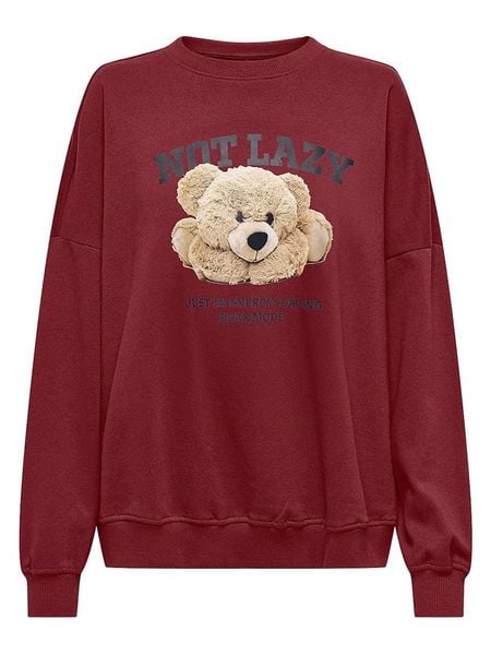 ONLY Bluza w kolorze czerwonym rozmiar: M. Czerwone bluzy bez kaptura damskie Only, m. Za 153.34 zł.