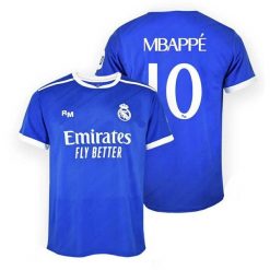 Real Madrid 25-26 premium trzecia koszulka kibicowska - Mbappé 10. Niebieskie t-shirty sportowe męskie Real Madrid, bez ramiączek, do piłki nożnej. W wyprzedaży za 269.91 zł.