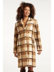 Smashed Lemon Płaszcz przejściowy w kolorze beżowo-jasnobrązowym rozmiar: L. Brązowe płaszcze damskie Smashed Lemon, l, bez wzorów. Za 252.99 zł.