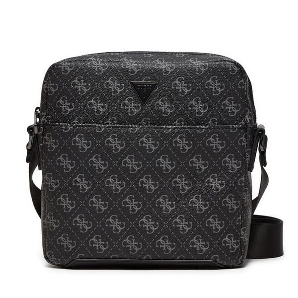 Torebka Guess. Szare listonoszki damskie Guess, z aplikacjami, bez dodatków. Za 209.99 zł.