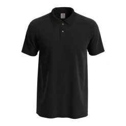 Klasyczna Koszulka Polo Dla Dorosłych Unisex. Czarne koszulki polo męskie Stedman, m, bez wzorów, z bawełny, bez ramiączek. Za 96.99 zł.