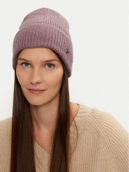 Calvin Klein Czapka Chunky K60K612873 Fioletowy. Fioletowe czapki zimowe damskie CALVIN KLEIN, z materiału. Za 239.99 zł.