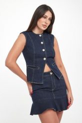 Kamizelka damska jeansowa LIU JO. Kamizelki damskie Liu Jo, z jeansu. Za 689.00 zł.