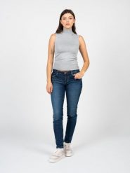 Guess Sweter "Golf" | W2YR32 Z2V62 | Kobieta | Szary. Szare golfy damskie Guess, xs, z aplikacjami, z dzianiny, bez ramiączek. W wyprzedaży za 219.00 zł.