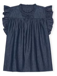 CARE BY ME Top "Joy" w kolorze granatowym rozmiar: L. Niebieskie topy damskie CARE BY ME, l, bez wzorów, z bawełny, bez kołnierzyka. Za 164.95 zł.