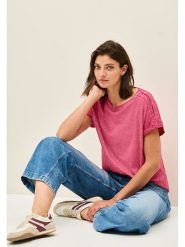 Cecil Koszulka w kolorze różowym rozmiar: S. Różowe t-shirty damskie Cecil, s, bez wzorów, z bawełny, bez kołnierzyka. Za 74.63 zł.