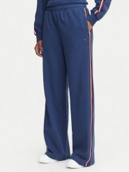 Tommy Hilfiger Spodnie dresowe UW0UW06628 Niebieski Wide Leg. Niebieskie spodnie dresowe damskie Tommy Hilfiger, s, bez wzorów, z bawełny. Za 329.99 zł.