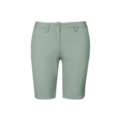 Damskie Szorty chino Kariban. Zielone szorty damskie KARIBAN, bez wzorów, z bawełny, eleganckie. Za 136.50 zł.