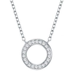 Rafaela Donata Lańcuszek z kryształkami Swaro srebro wysokiej próby zdobiony kryształkami Swarovski® srebrny Naszyjniki 1 ct Damski. Szare naszyjniki damskie Rafaela Donata, srebrne. Za 278.99 zł.