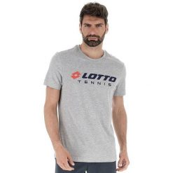Koszulka tenisowa męska Lotto Squadra II Tee. Szare t-shirty sportowe męskie Lotto, m, z bawełny, bez ramiączek, na fitness i siłownię. Za 75.00 zł.