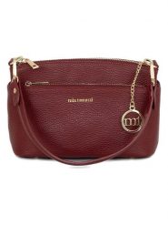 Mia Tomazzi Skórzana torebka "Bardolino" w kolorze bordowym - 25 x 17 x 13 cm rozmiar: onesize. Czerwone torebki klasyczne damskie Mia Tomazzi, bez wzorów, z materiału, bez dodatków. Za 252.99 zł.