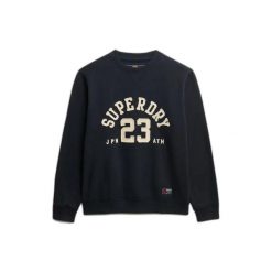 Bluza Superdry Vintage Athletic. Niebieskie bluzy bez kaptura męskie Superdry., l, z dresówki. Za 326.05 zł.